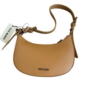 NWT Steve Madden LOHAN Crescent Shoulder Bag in Caramel